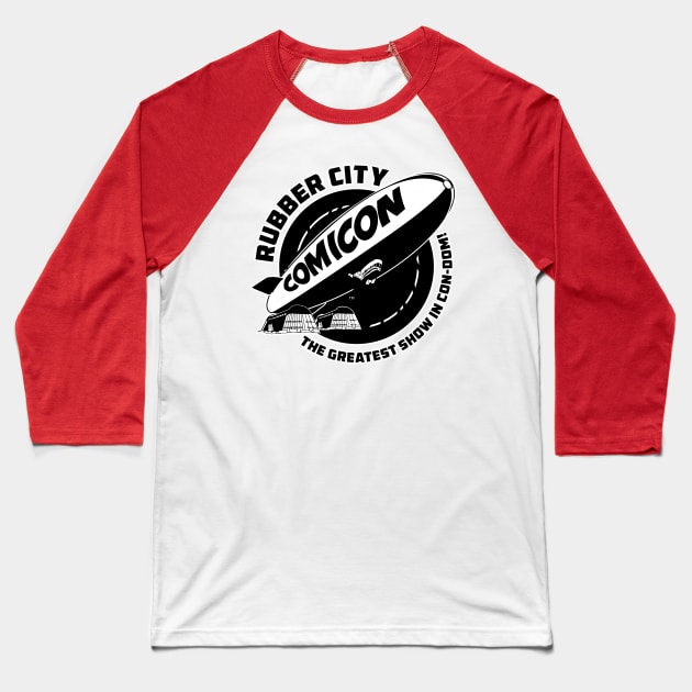 Rubber City Comicon! Baseball T-Shirt by GDanArtist